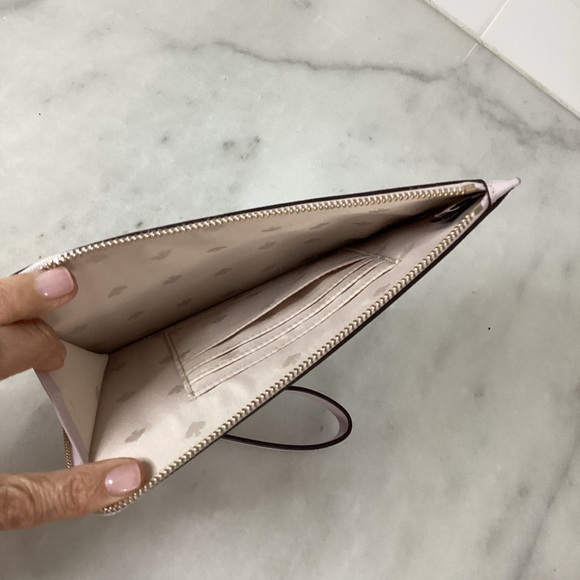 Kate Spade Women's Staci Medium L-Zip Leather Wristlets Wallet Clutch - Picture 7 of 9